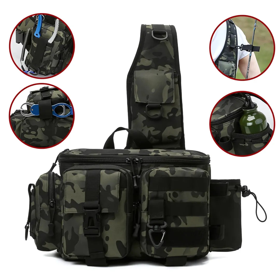 Mochila de Pesca Impermeável Basicalle Fishing - Alleganza