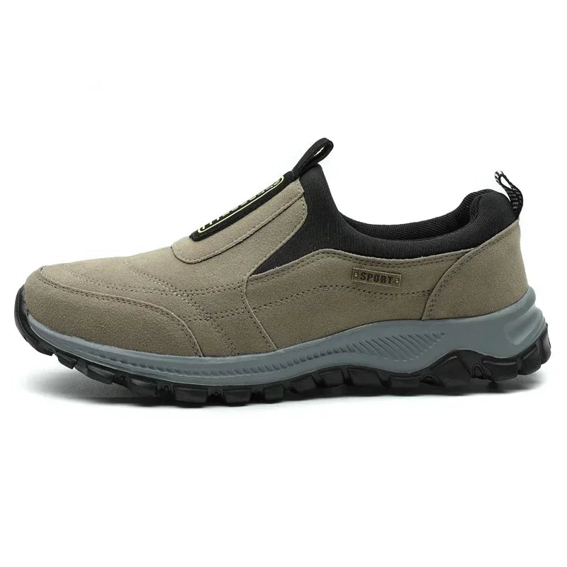 Tênis Casual Masculino Slip-On em Camurça Respirável com Solado Antiderrapante | Basicalle