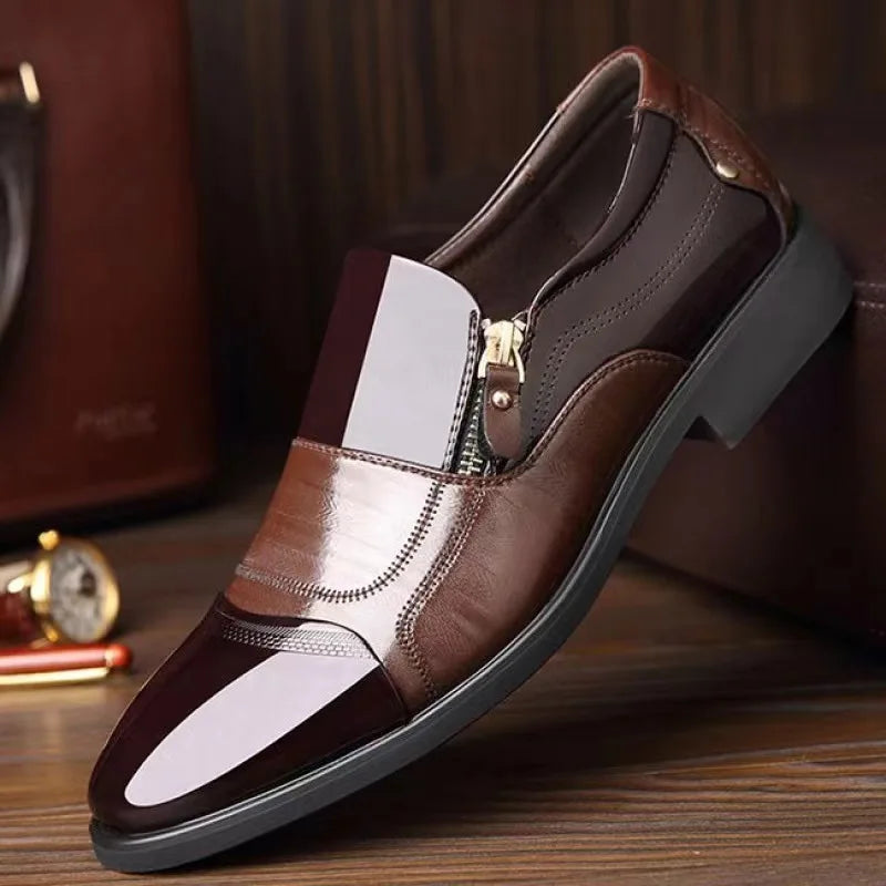 Mocassim Masculino Bico Fino em Couro PU | Allegante Torino