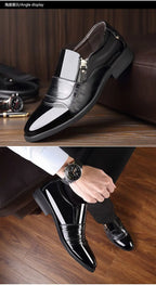 Mocassim Masculino Bico Fino em Couro PU | Allegante Torino