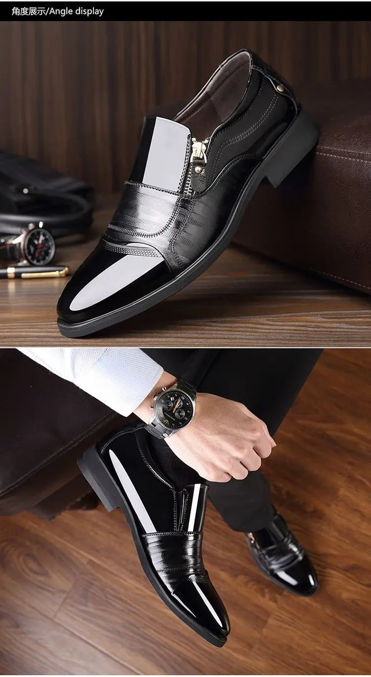 Mocassim Masculino Bico Fino em Couro PU | Allegante Torino