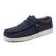 Sapatênis Casual de Lona Canvas | Leve e Sem Cadarços | Confortalle Urban Azul Escuro
