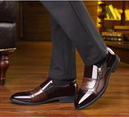 Mocassim Masculino Bico Fino em Couro PU | Allegante Torino