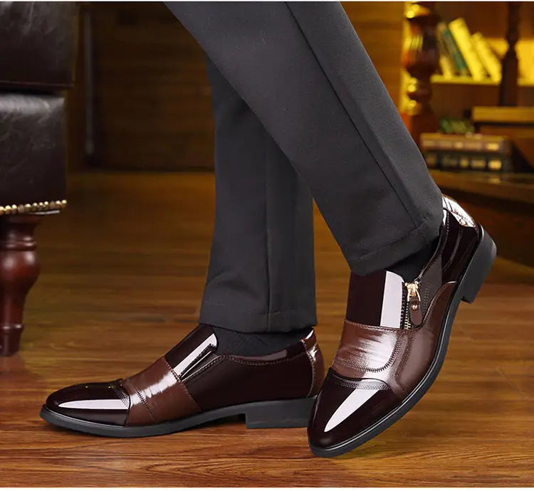 Mocassim Masculino Bico Fino em Couro PU | Allegante Torino