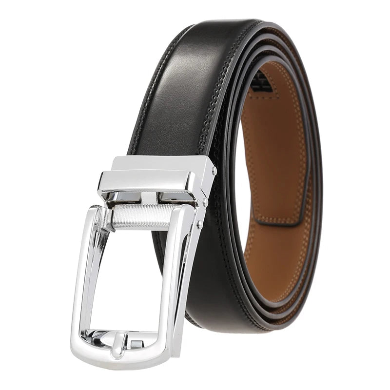 Cinto Executivo Masculino de Couro com Fivela de Metal | Vatlty Business