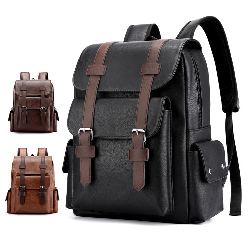 Mochila Executiva de Couro para Laptop Grande | Estilo Casual Premium | Casualle Urban II