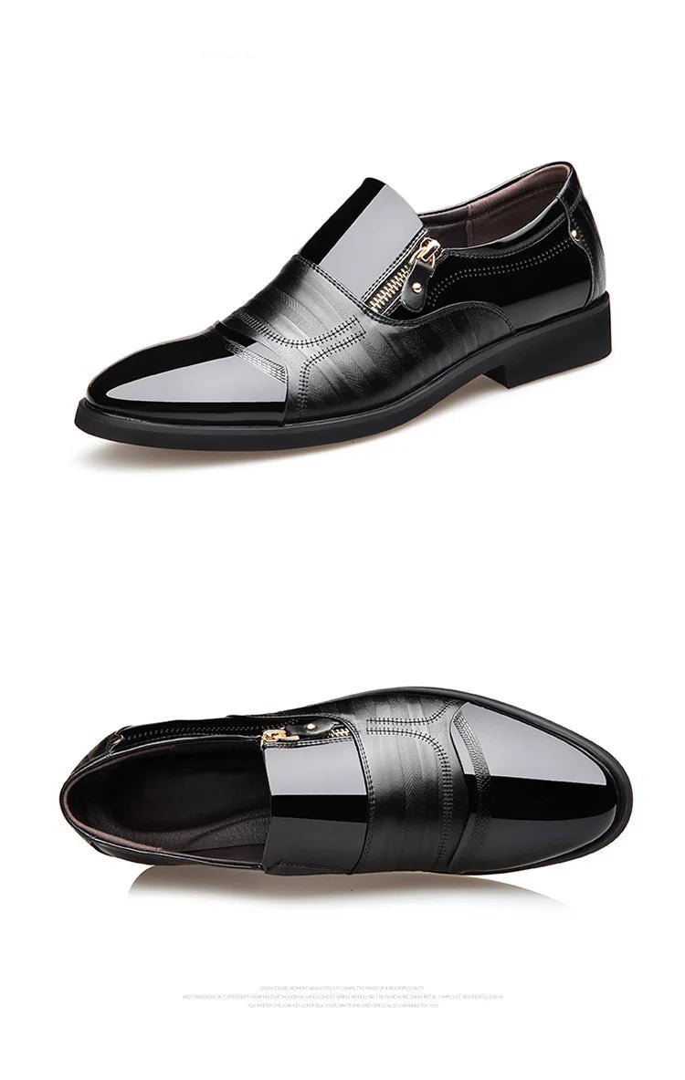 Mocassim Masculino Bico Fino em Couro PU | Allegante Torino