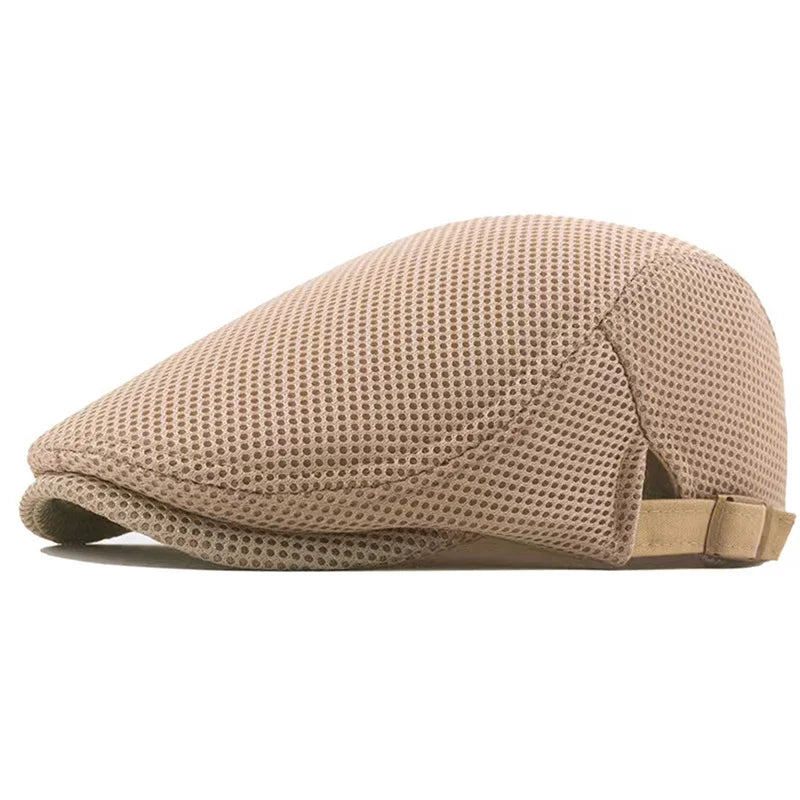 Boina Masculina Basicalle Voron cor bege – vista lateral