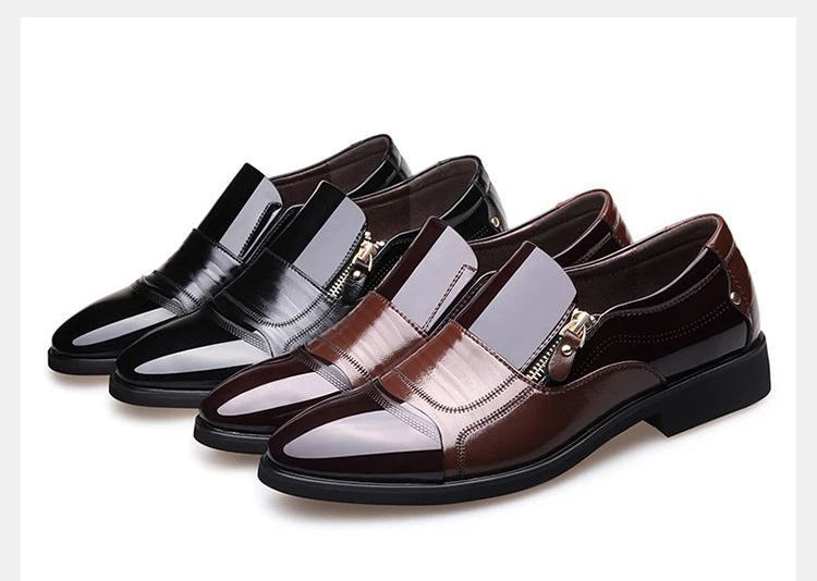 Mocassim Masculino Bico Fino em Couro PU | Allegante Torino