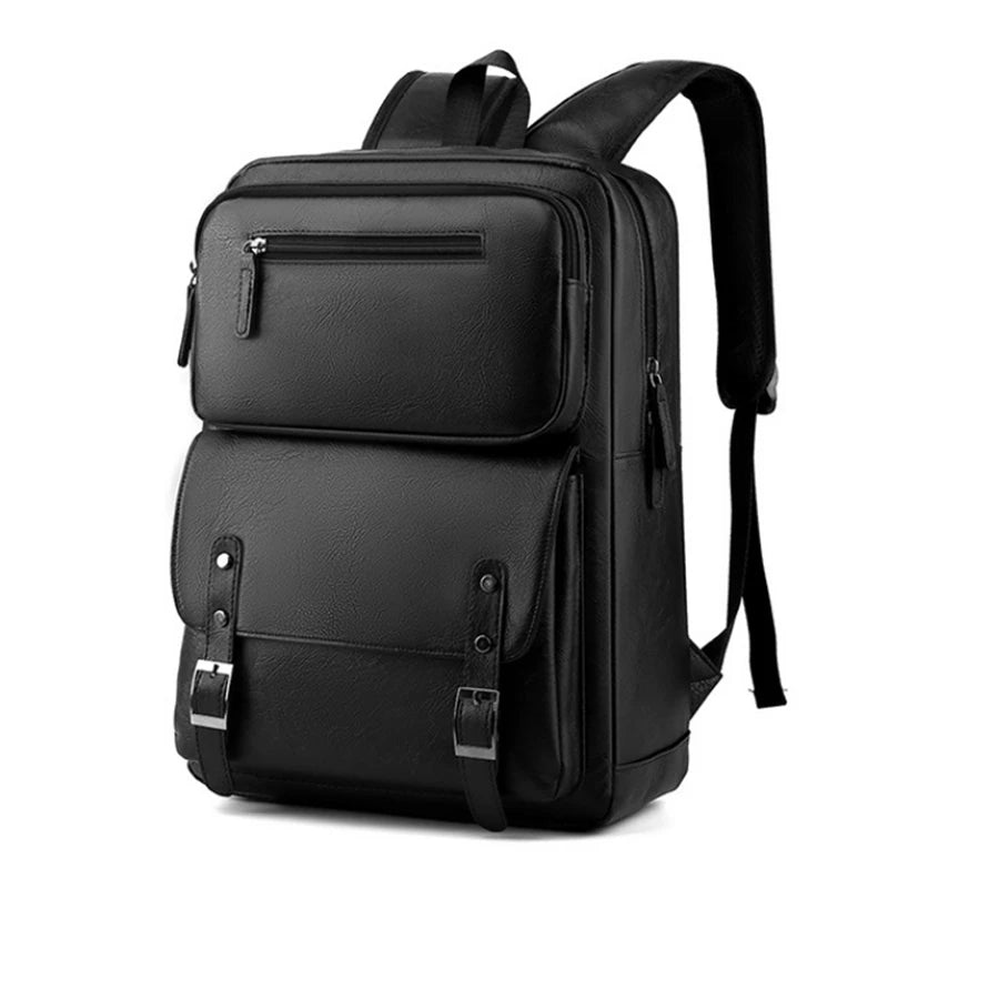 Mochila Executiva de Couro Premium com Aba | Allegante Urban Pro