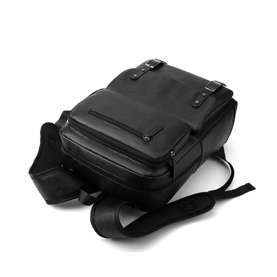 Mochila Executiva de Couro Premium com Aba | Allegante Urban Pro