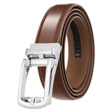 Marrom com Fivela Prateada