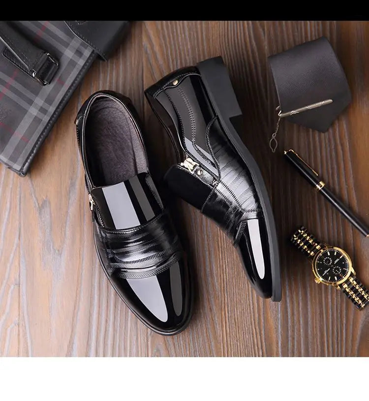 Mocassim Masculino Bico Fino em Couro PU | Allegante Torino