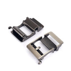 Fivela automática em liga de zinco em close-up