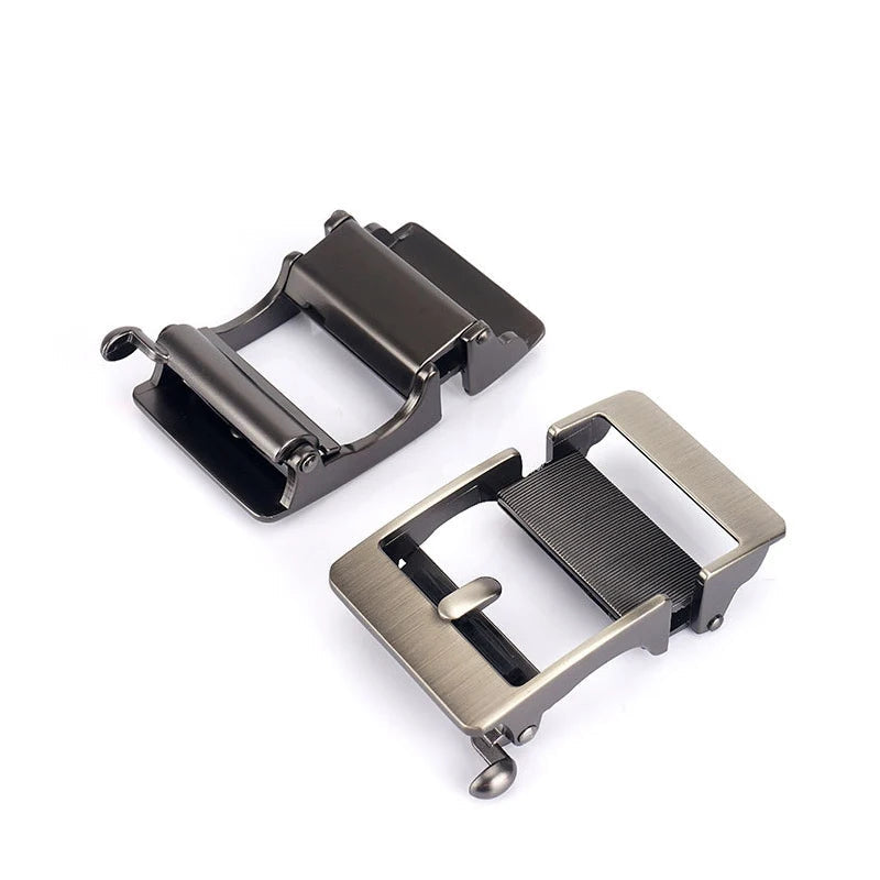 Fivela automática em liga de zinco em close-up