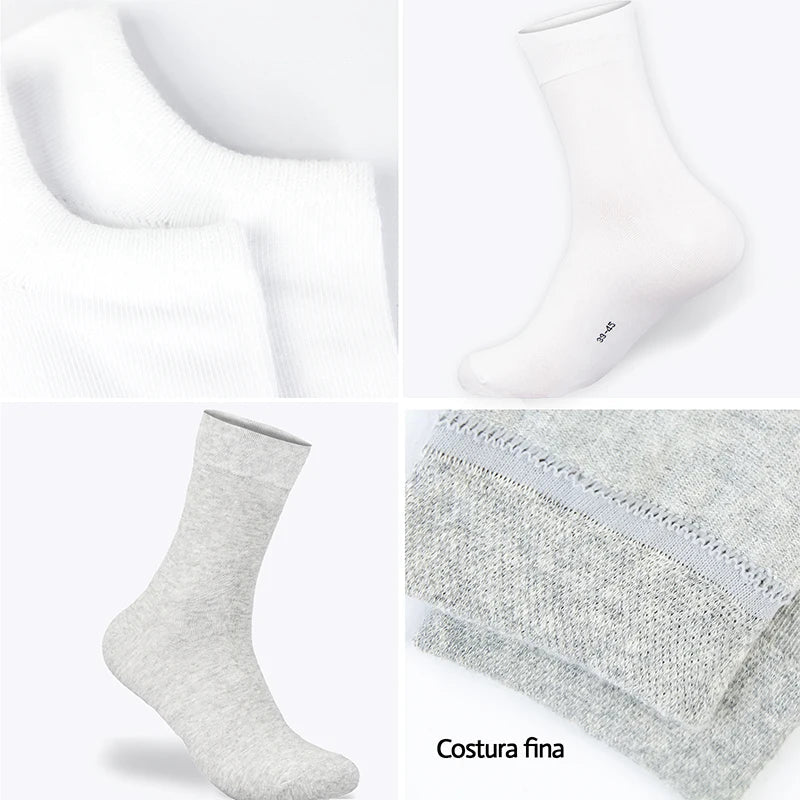 Kit 6 Pares Meias com Algodão Antimicrobiano - Alleganza