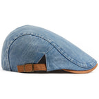 Boina inglesa jeans Casualle Denim azul-claro vista lateral