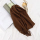Cachecol Longo 100% Lã Pura | Allegante Scarf Marrom