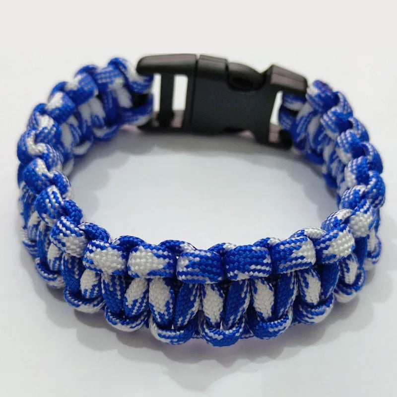 Pulseira Tática de Sobrevivência Paracord em Cordão Resistente