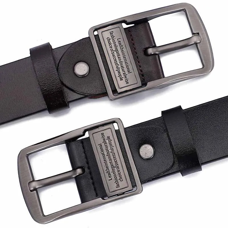 Cinto Masculino em Couro Legítimo | Allegante Silver - Alleganza