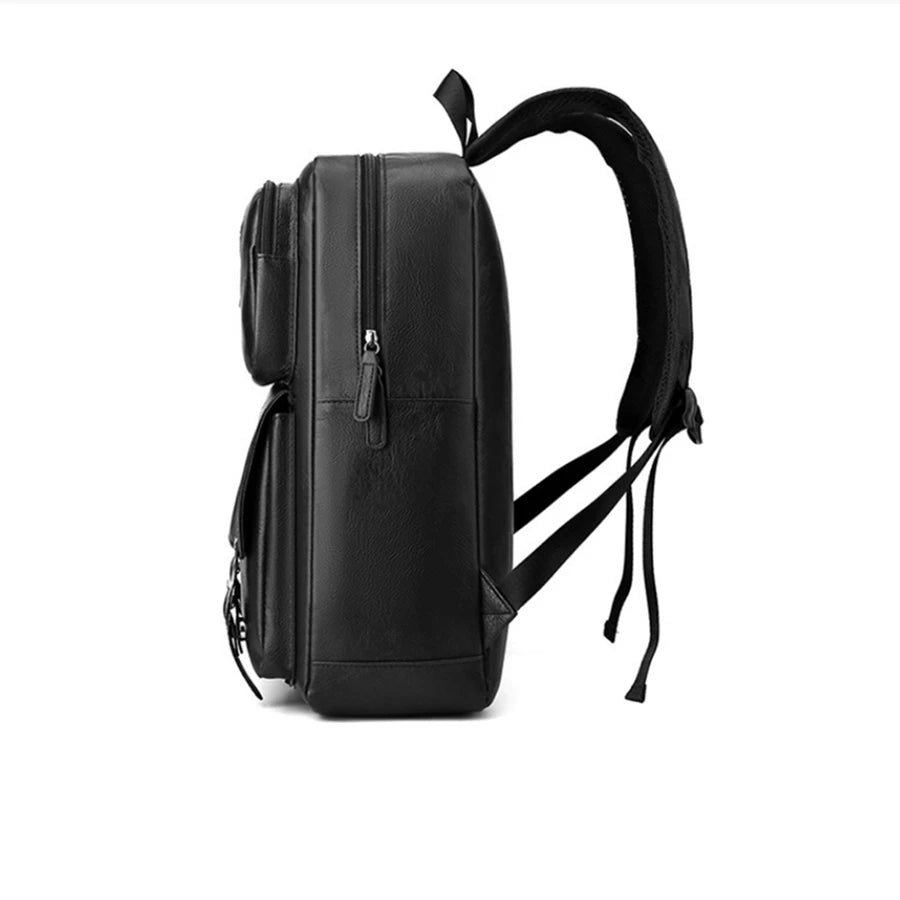 Mochila Executiva de Couro Premium com Aba | Allegante Urban Pro
