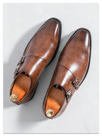 Sapato Social Masculino Monk com Fivela em Couro PU | Allegante Monaco