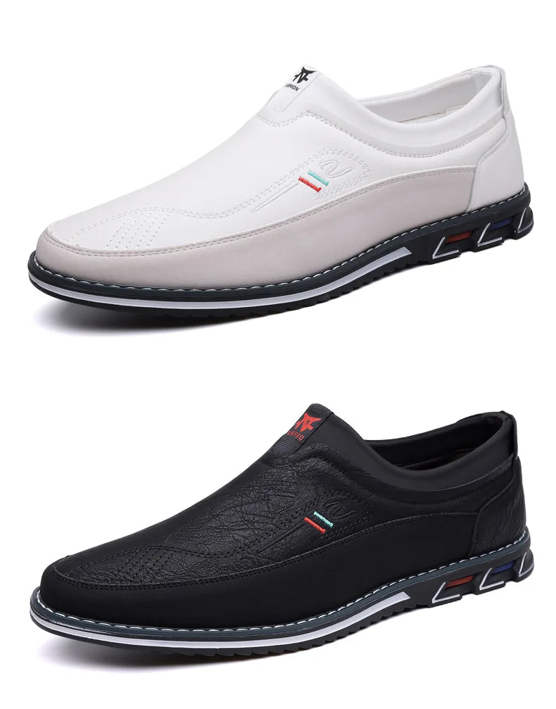 Mocassins Allegante Gentleman branco e preto