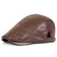 Boina Masculina Inglesa de Couro Vintage | Allegante Milano Marrom