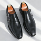 Sapato Social Masculino Monk com Fivela em Couro PU | Allegante Monaco