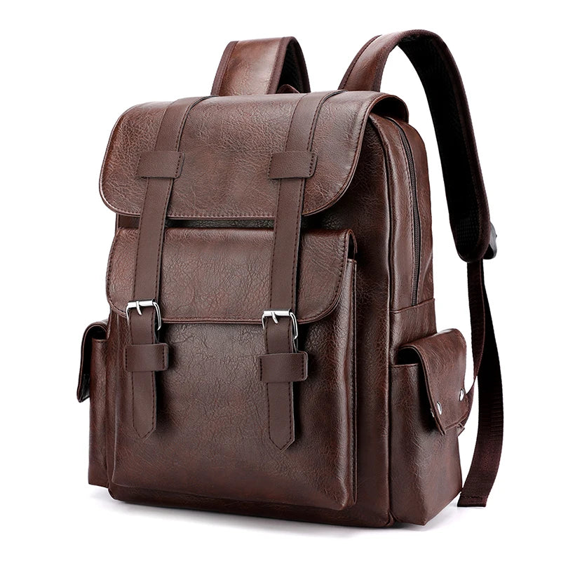Mochila Executiva de Couro para Laptop Grande | Estilo Casual Premium | Casualle Urban II