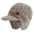 Gorro Tricotado com Protetor de Orelhas | Casualle Winter na cor caqui