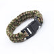 Pulseira Tática de Sobrevivência Paracord em Cordão Resistente Camuflado