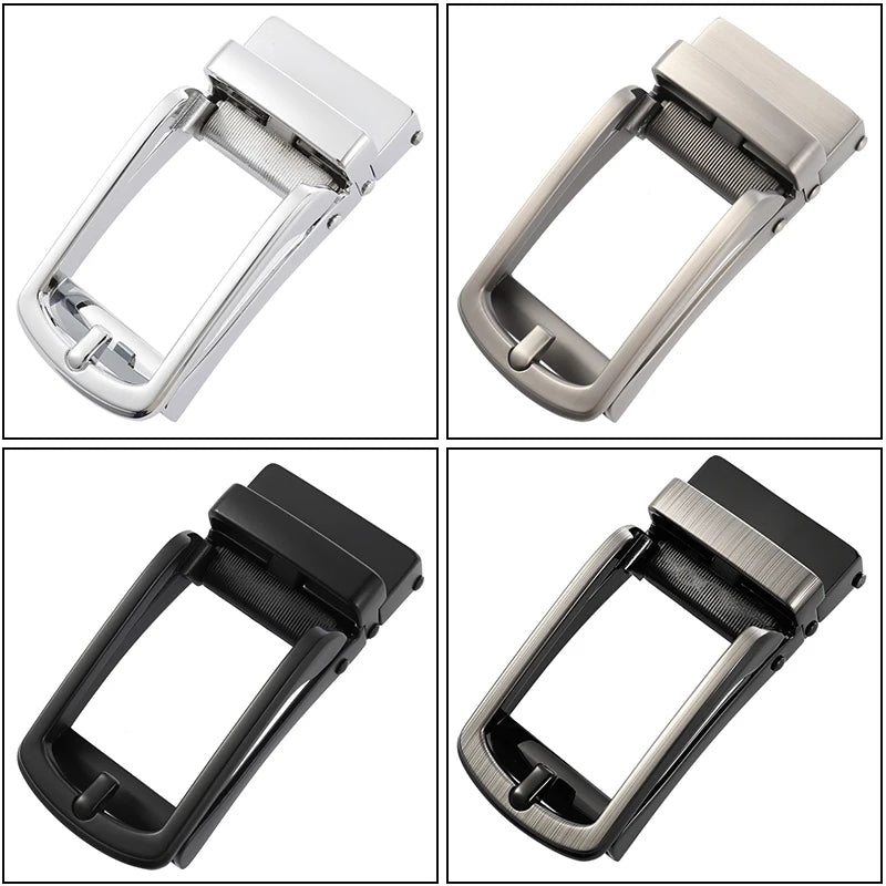 Detalhe da fivela automática de metal do Vatlty Business