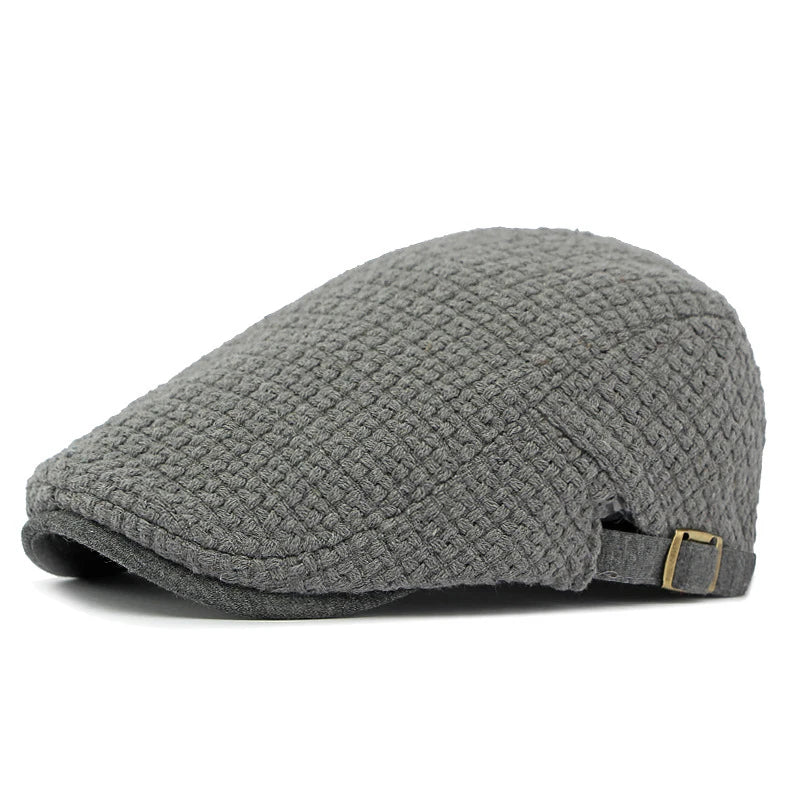 Boina flat cap Casualle Bristol cinza vista lateral