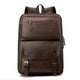 Mochila Executiva de Couro Premium com Aba | Allegante Urban Pro Café