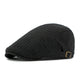 Boina Masculina Inglesa Flat Cap Ajustável | Casualle Bristol Preto