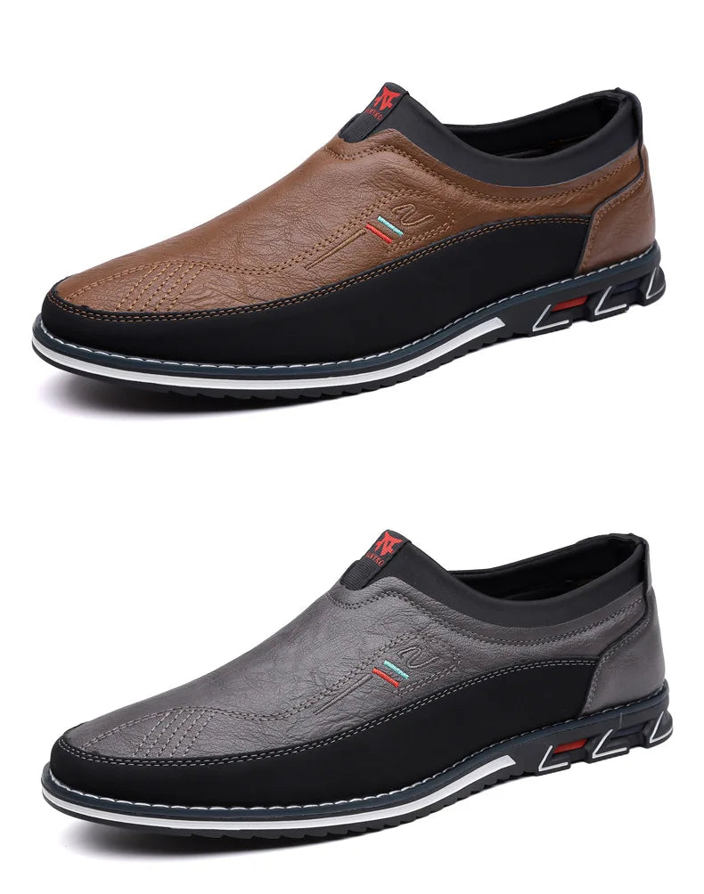 Mocassins Allegante Gentleman marrom escuro e preto