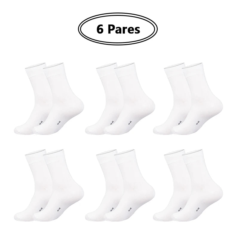 Kit 6 Pares Meias com Algodão Antimicrobiano - Alleganza