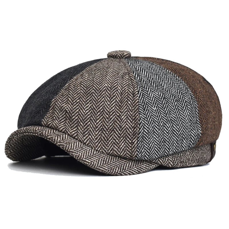 Boina Masculina Octogonal Jornaleiro | Allegante Newsboy - Alleganza