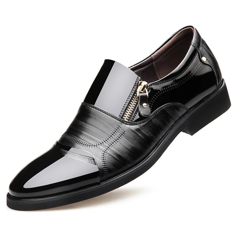 Mocassim Masculino Bico Fino em Couro PU | Allegante Torino