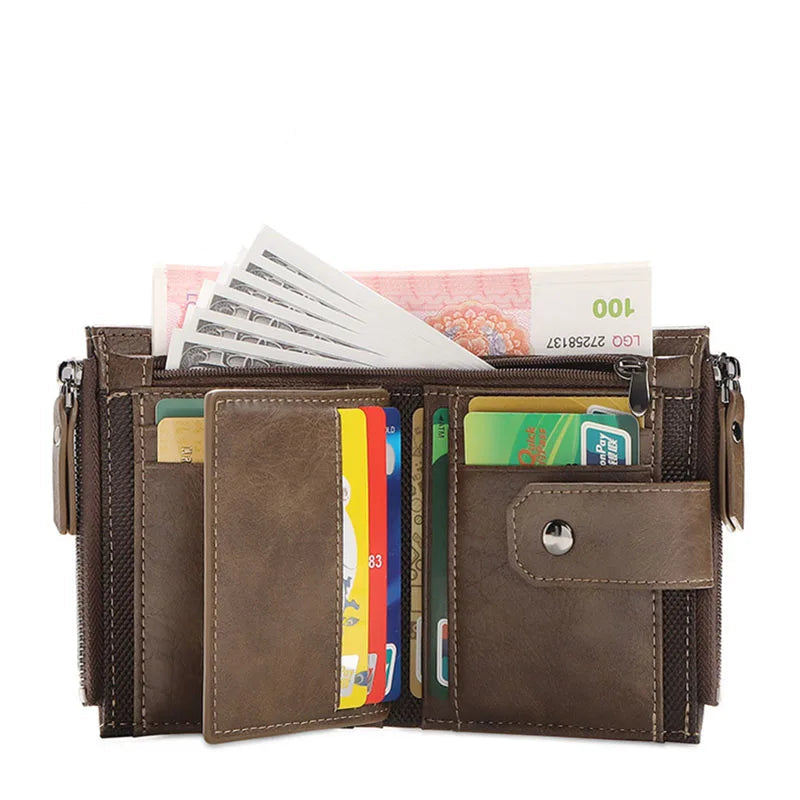 Carteira de Couro Clássica Allegante Ziper - Alleganza