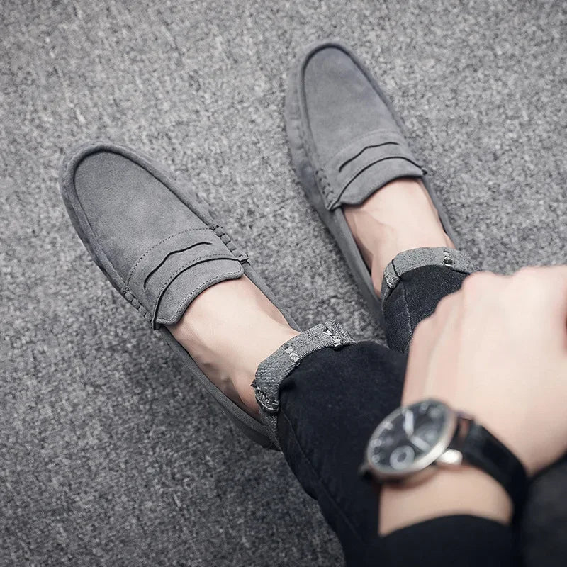 Mocassim Masculino de Camurça Allegante