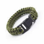 Pulseira Tática de Sobrevivência Paracord em Cordão Resistente