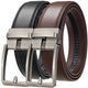 Cinto Masculino de Couro Legítimo Allegante New 1x Marrom + 1x Preto