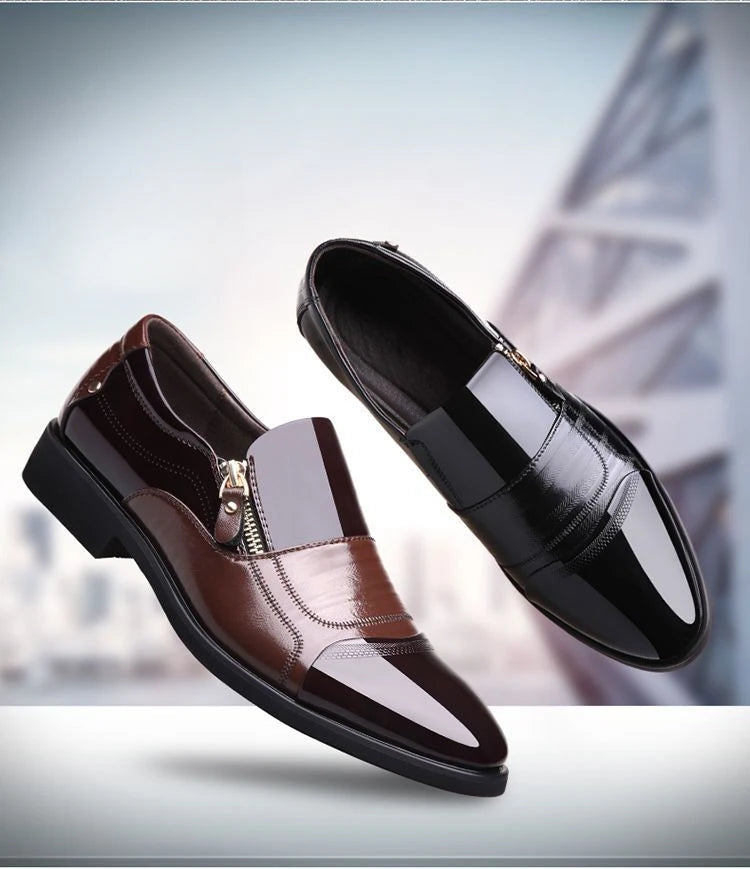 Mocassim Masculino Bico Fino em Couro PU | Allegante Torino