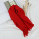 Cachecol Longo 100% Lã Pura | Allegante Scarf Vermelho