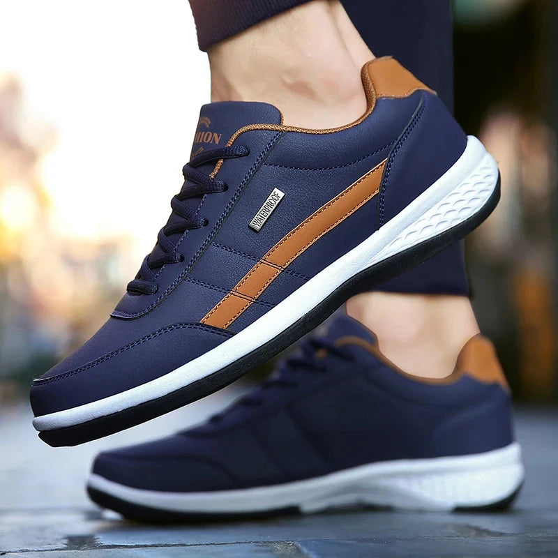Sapatênis Masculino de Couro Casualle Comfort - Alleganza