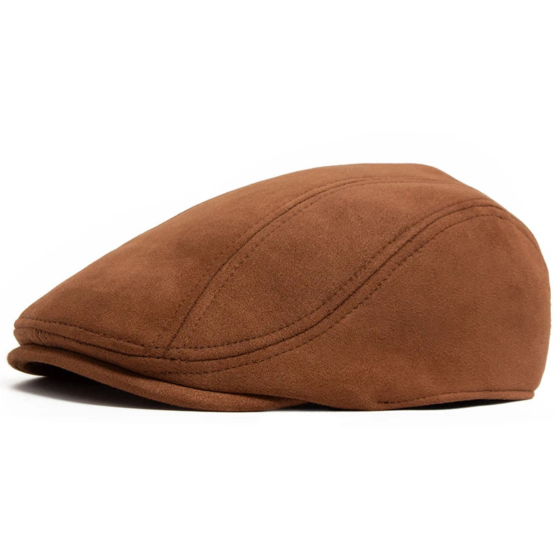 Boina marrom estilo clássico para compor looks casuais.