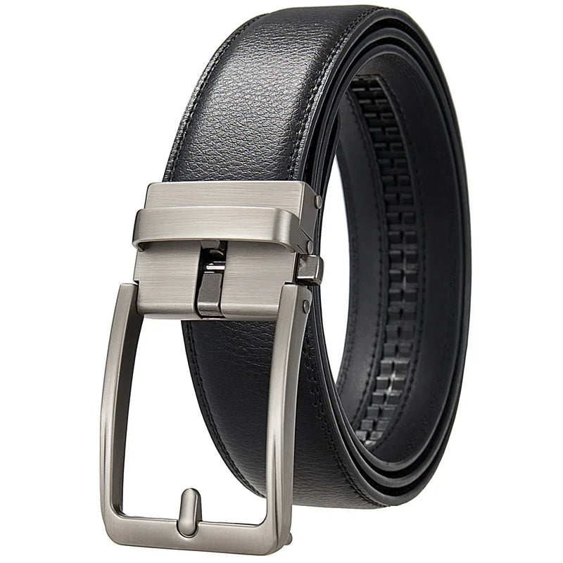Cinto Masculino de Couro Legítimo Allegante New na cor preto