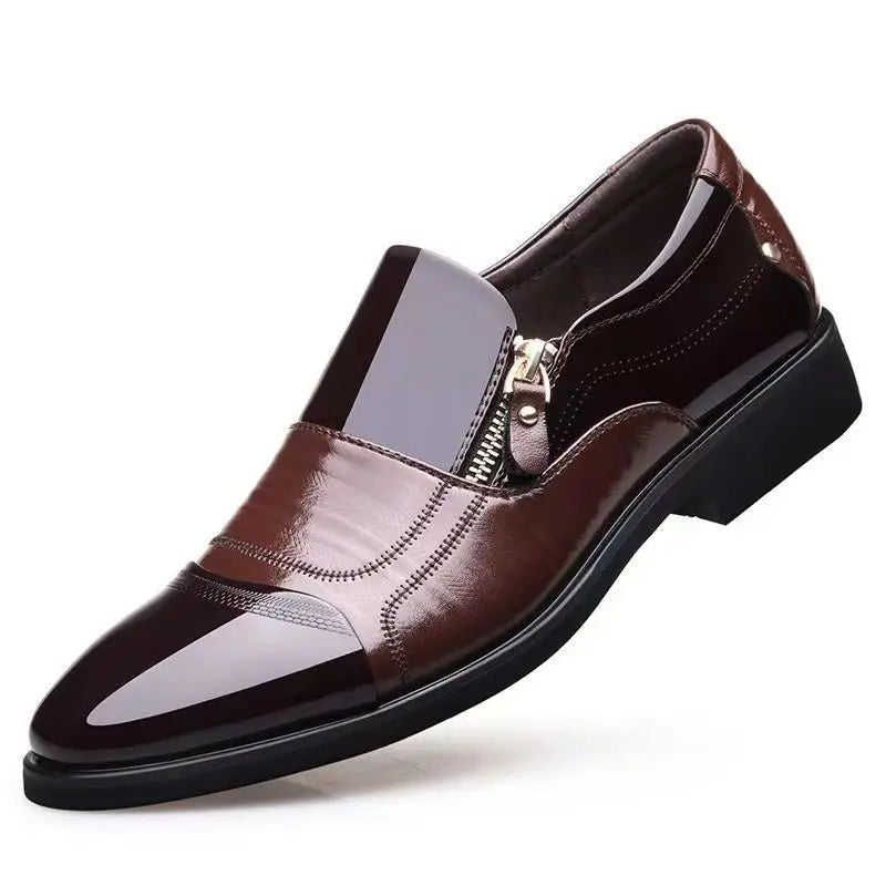 Mocassim Masculino Bico Fino em Couro PU | Allegante Torino